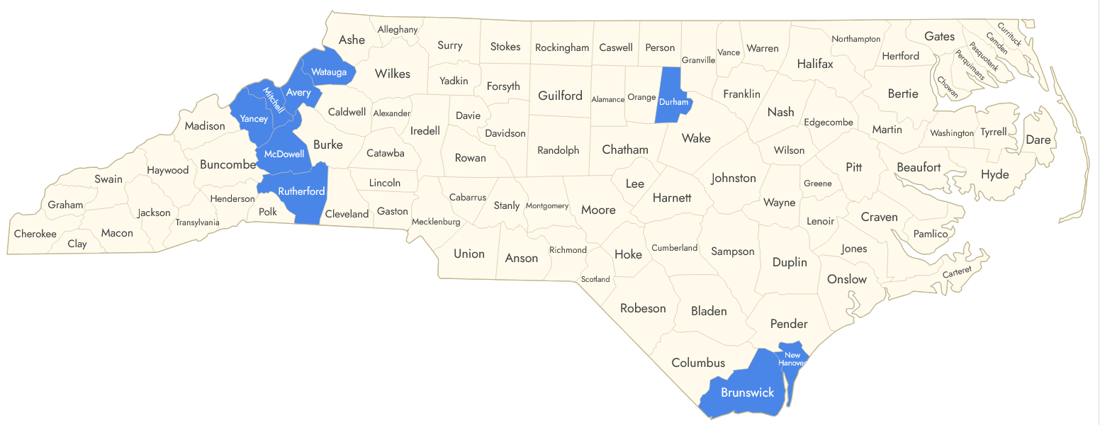 Participating SBC Counties, March 2026